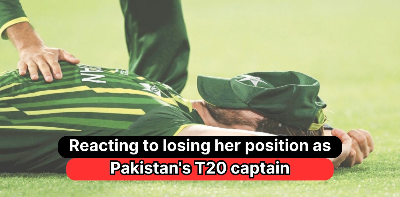 Reacting to losing her position as Pakistan’s T20 captain, Shaheen Afridi