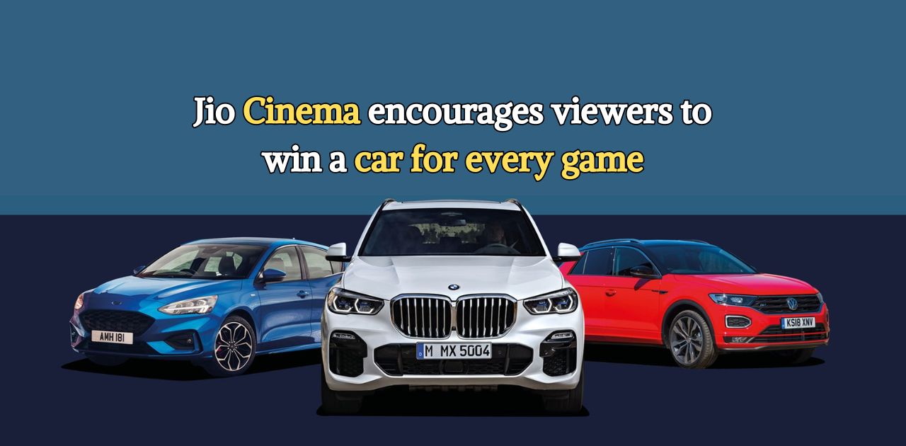 With its latest IPL offer, Jio Cinema encourages viewers to win a car for every game.